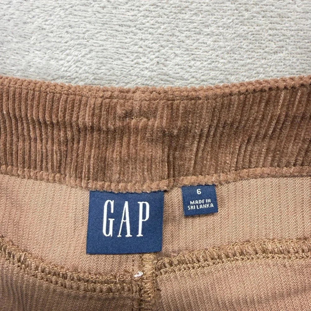 Vintage Gap Pants Women's 6 Corduroy Brown Wide Leg Hi Rise Casual Retro Trouser